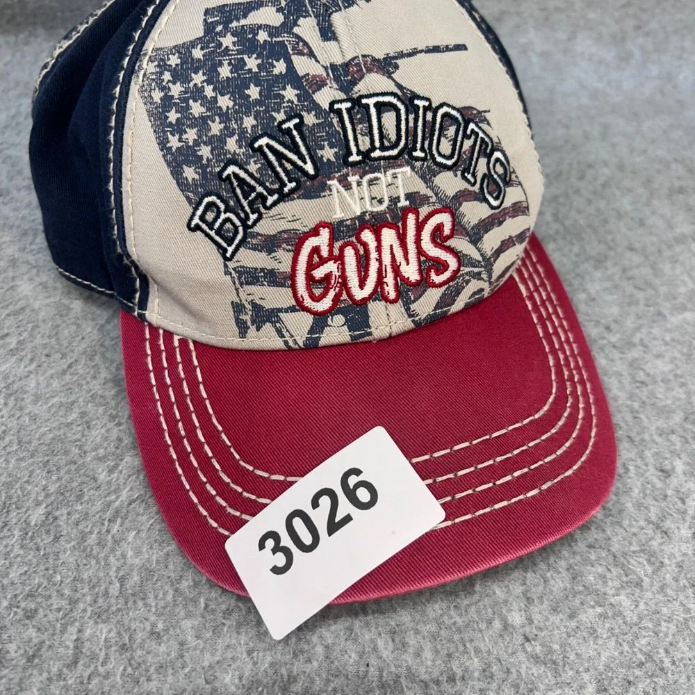 Ban Idiots Not Guns Mens Multi Buck Wear Hat 2nd Amendment Flag OSFM